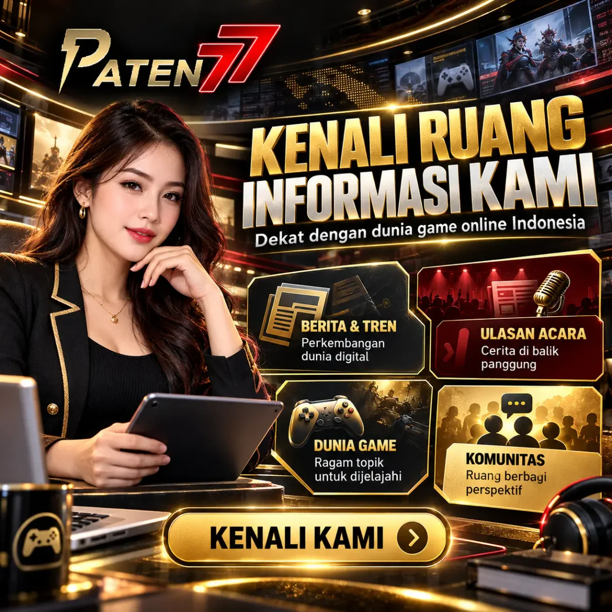 Banner halaman Tentang PATEN77: Kenali Arah Perkembangan Game Online bersama PATEN77
